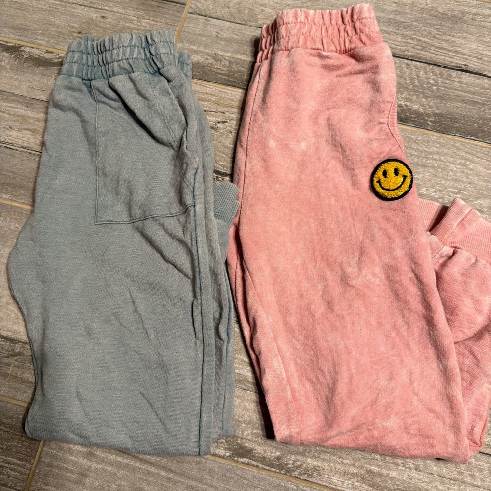 Kids Pink and mint green Jogger Pants